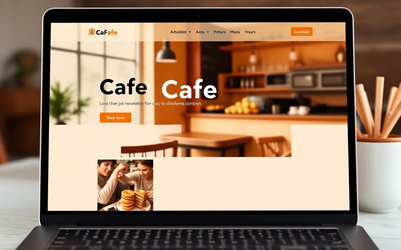 Neighborhood Café — website example by Vibrant Service Studio