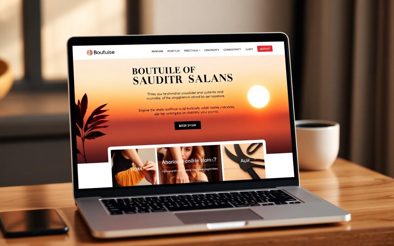 Boutique Salon — website example by Vibrant Service Studio