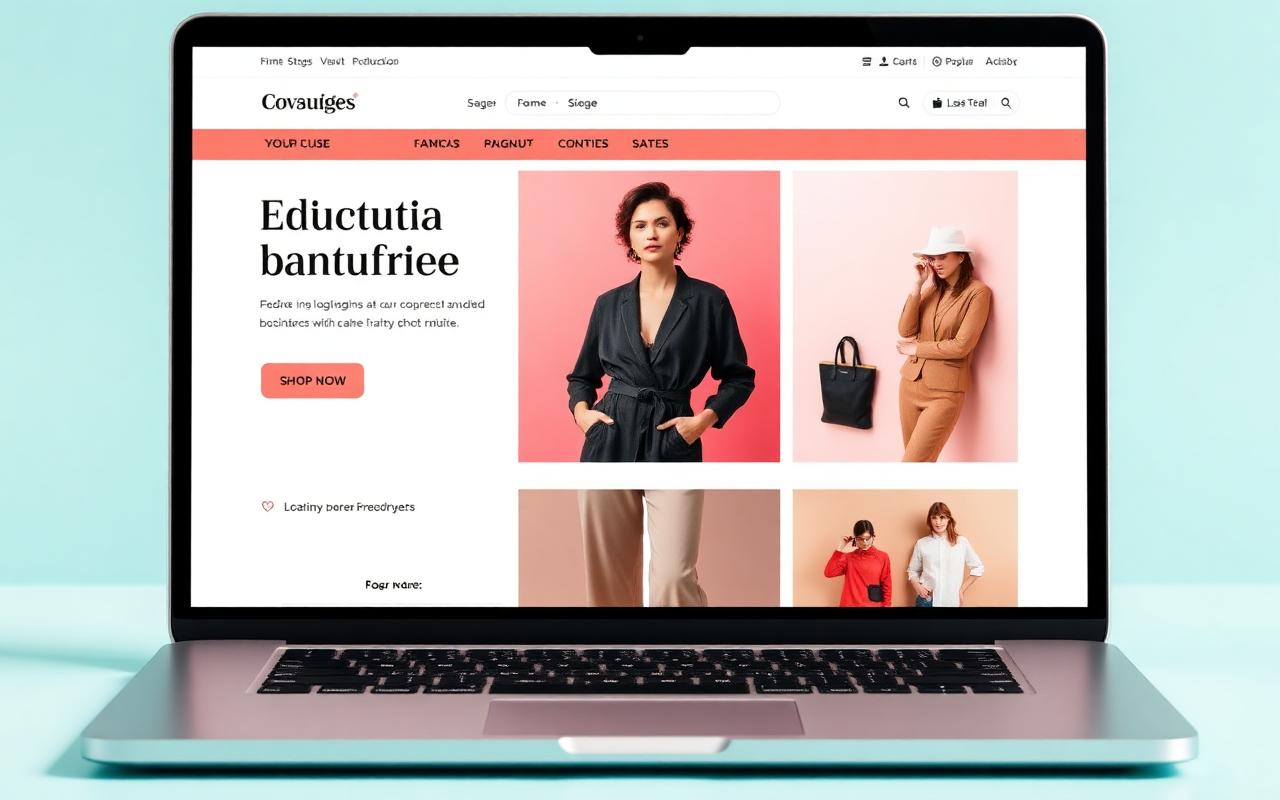Fashion Boutique — website example by Vibrant Service Studio